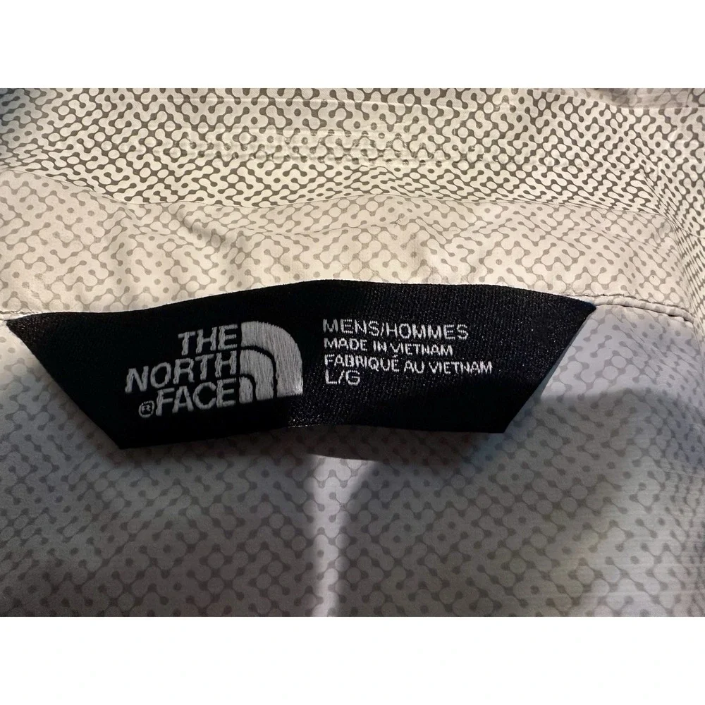 The North Face DryVent Jacket Mens Blue Hooded Rain Windbreaker Shell Size L